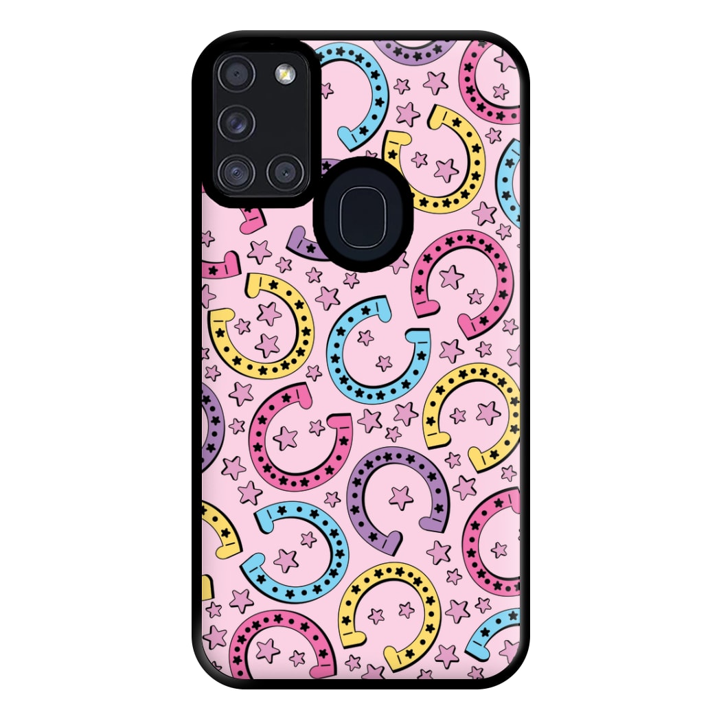 Horseshoe Pattern - Horses Phone Case for Galaxy A21s