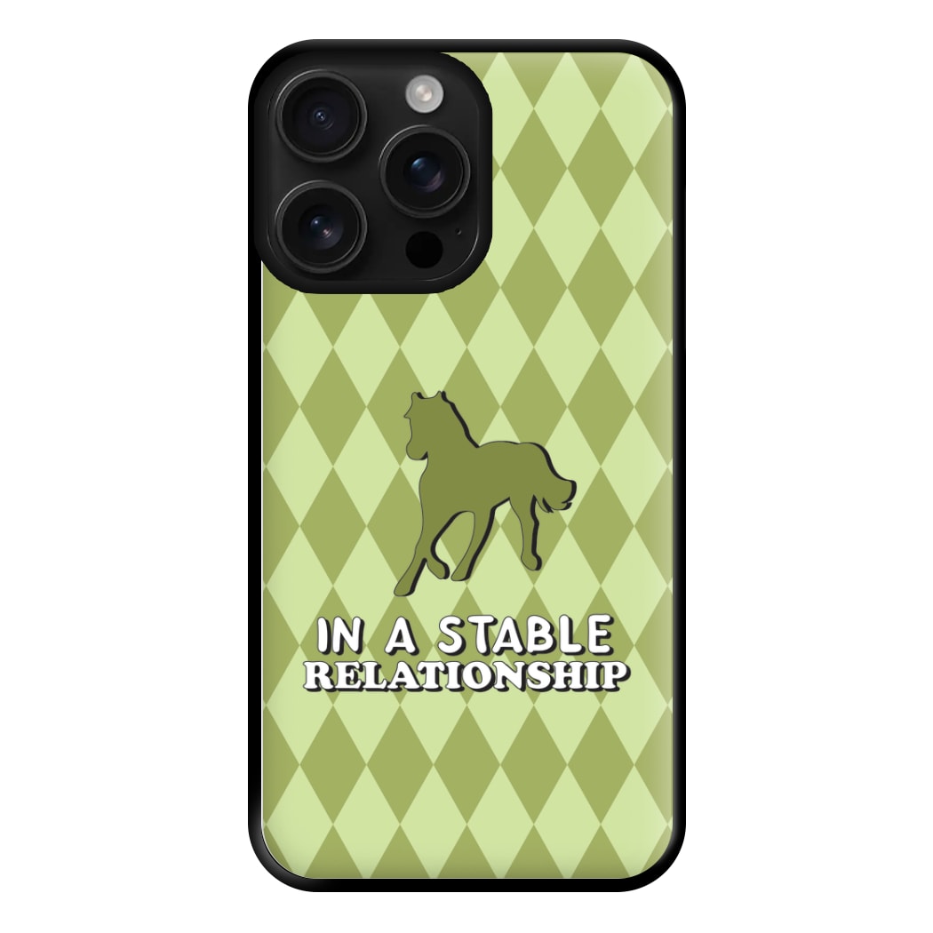 In A Stable Relationship - Horses Phone Case