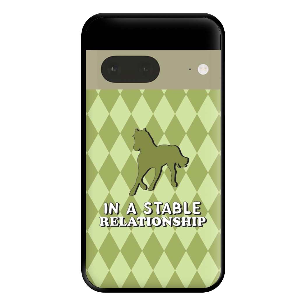 In A Stable Relationship - Horses Phone Case for Google Pixel 7a