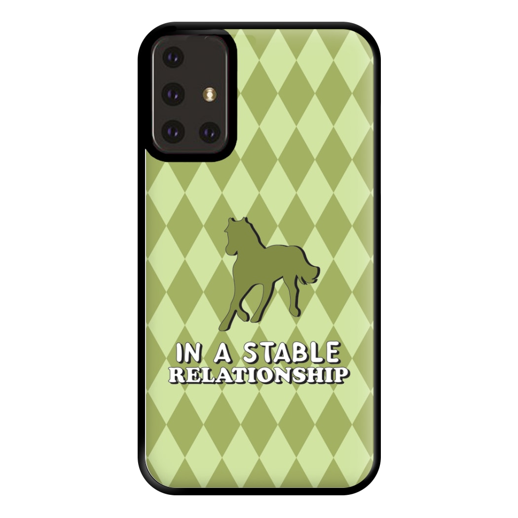 In A Stable Relationship - Horses Phone Case for Galaxy A71