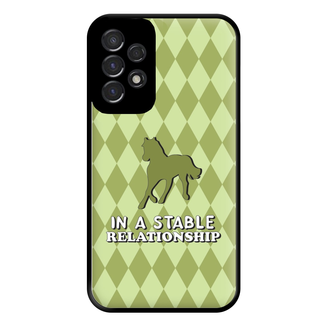 In A Stable Relationship - Horses Phone Case for Galaxy A53