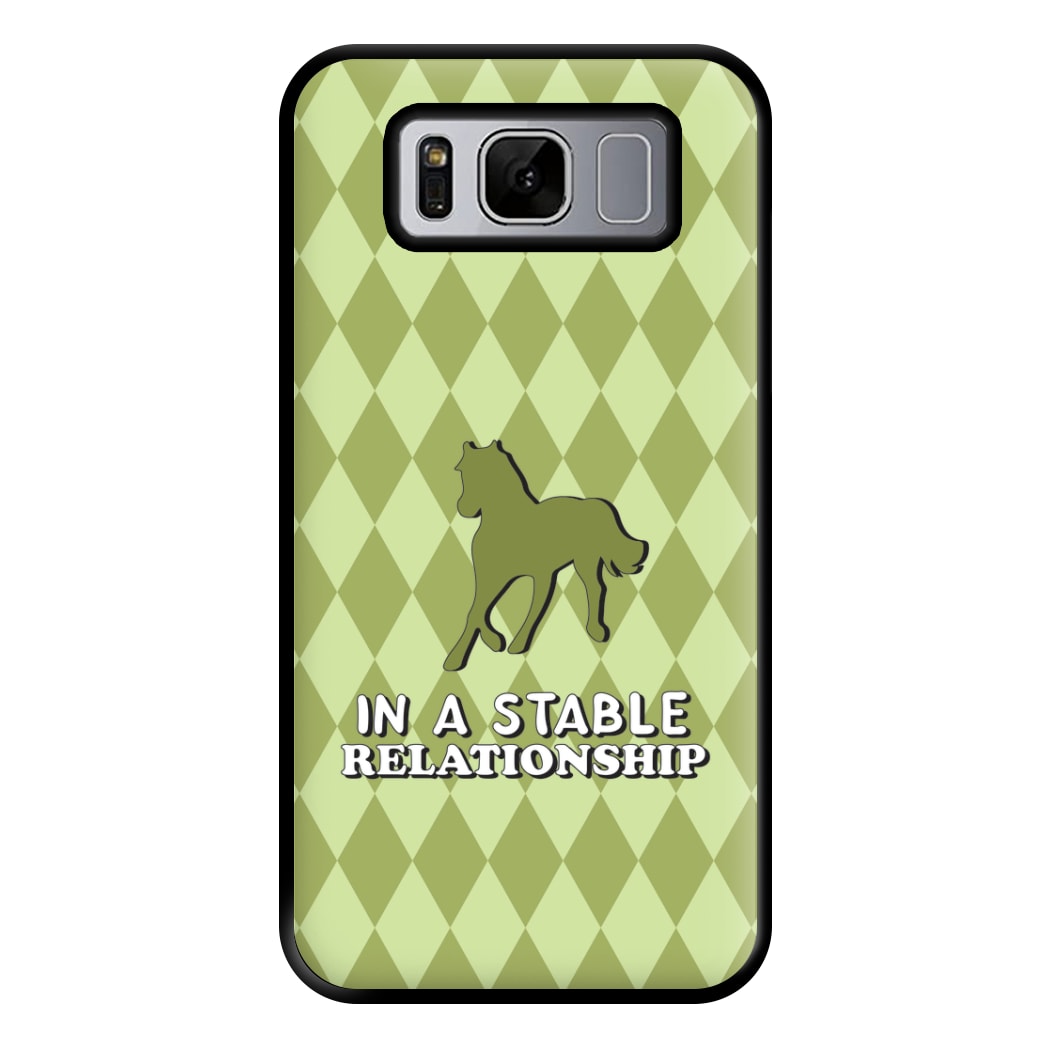 In A Stable Relationship - Horses Phone Case for Galaxy S8 Plus