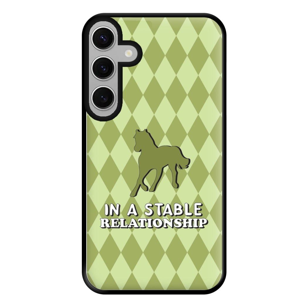 In A Stable Relationship - Horses Phone Case for Galaxy S24FE