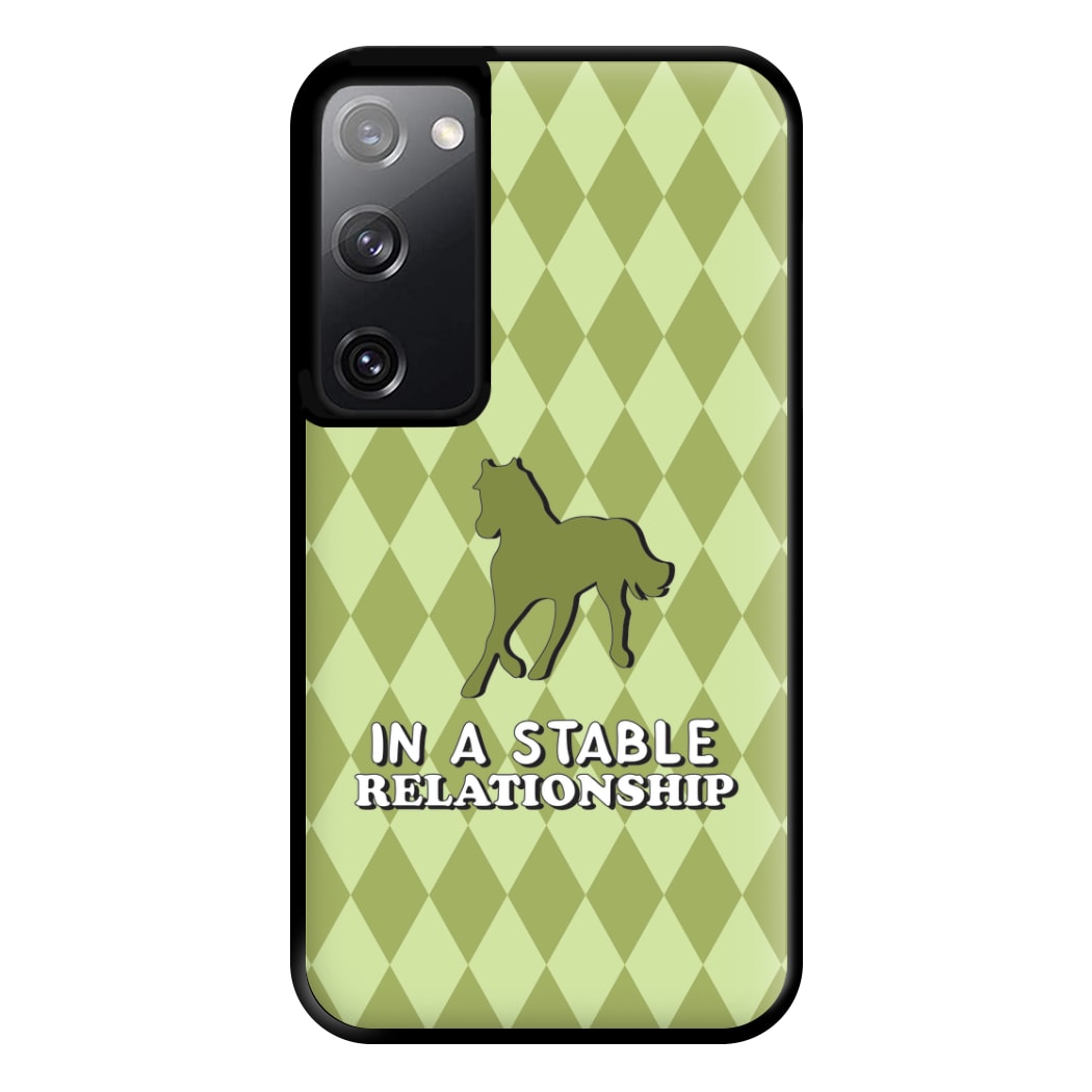 In A Stable Relationship - Horses Phone Case for Galaxy S20