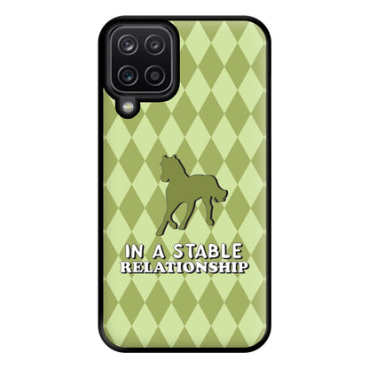 In A Stable Relationship - Horses Phone Case for Galaxy A12