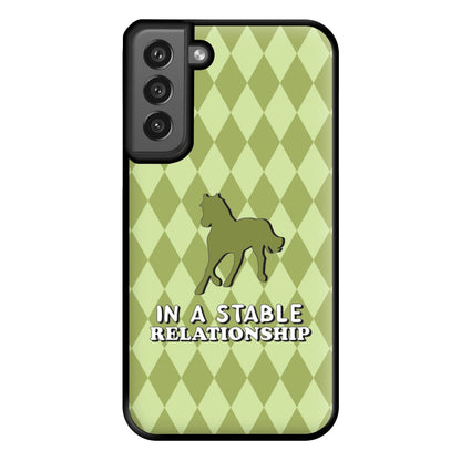 In A Stable Relationship - Horses Phone Case for Galaxy S21FE