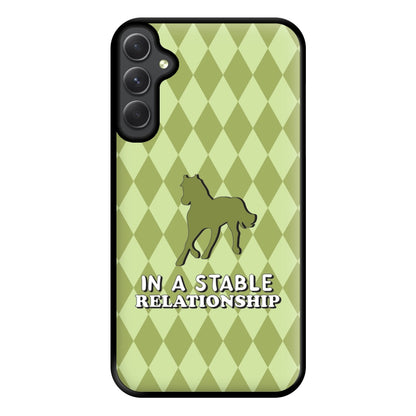 In A Stable Relationship - Horses Phone Case for Galaxy A54