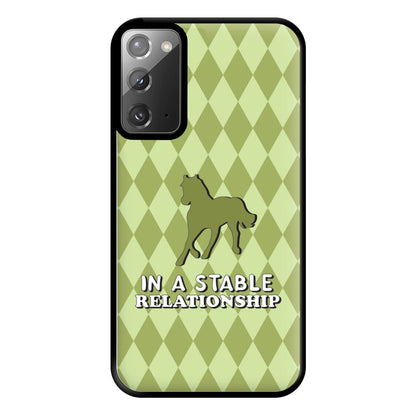 In A Stable Relationship - Horses Phone Case for Galaxy Note 20 Ultra