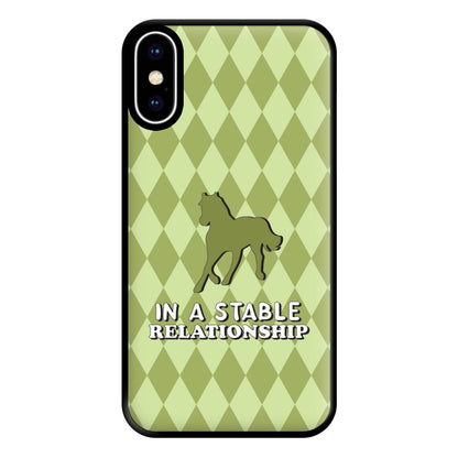 In A Stable Relationship - Horses Phone Case for iPhone XS Max