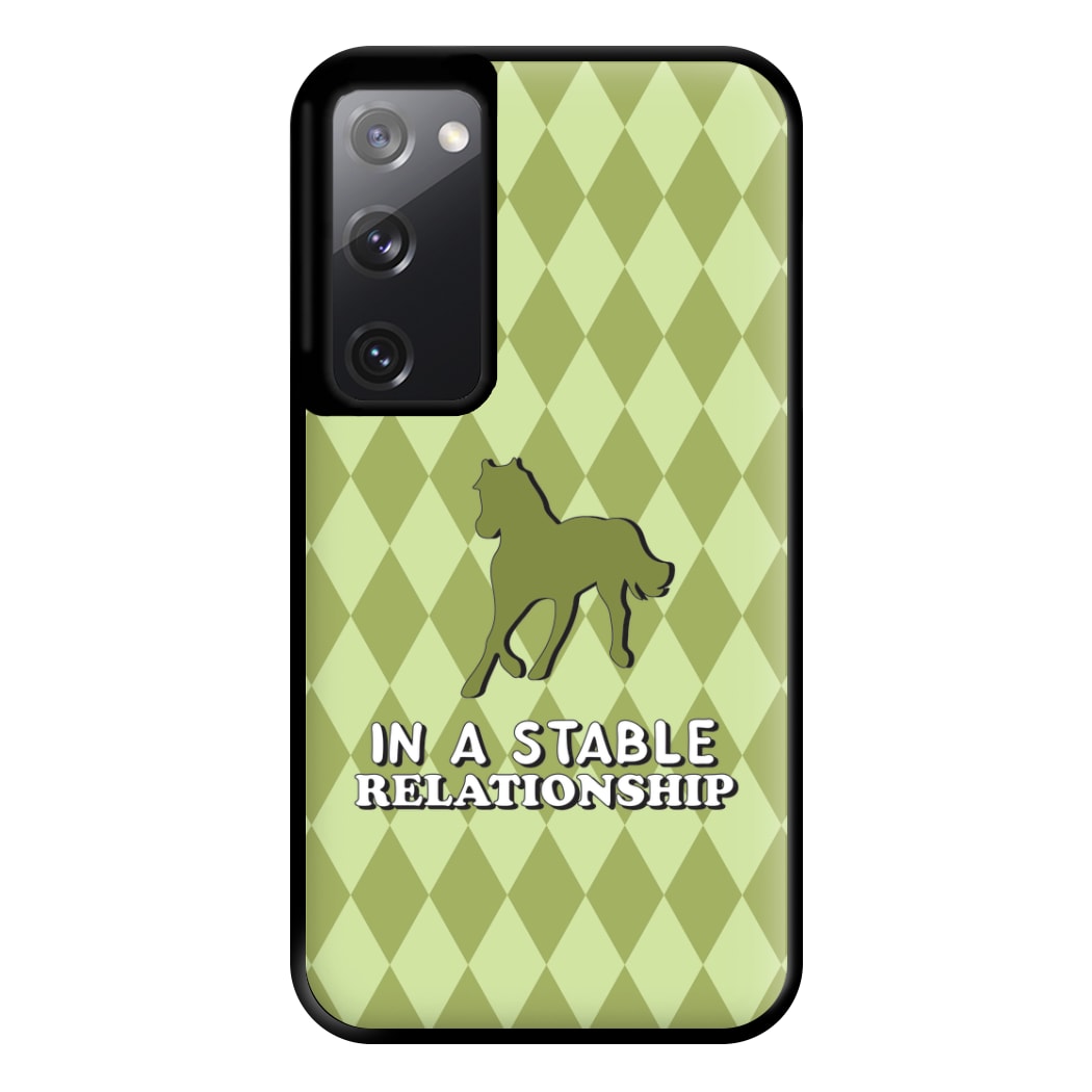 In A Stable Relationship - Horses Phone Case for Galaxy S20FE