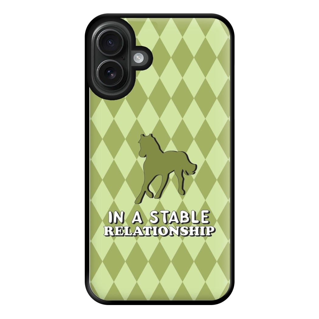 In A Stable Relationship - Horses Phone Case for iPhone 16 Plus