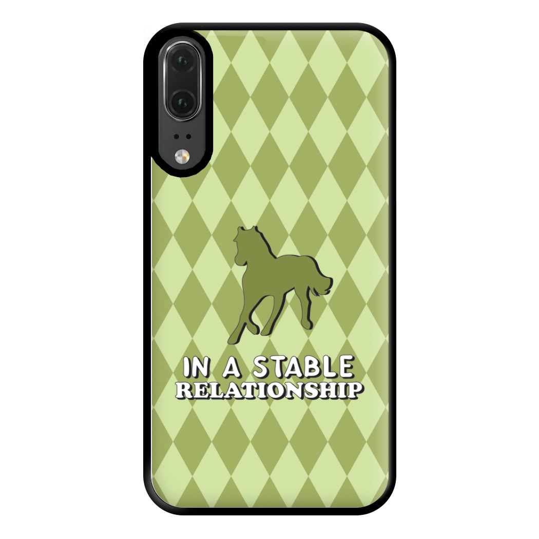 In A Stable Relationship - Horses Phone Case for Huawei P20