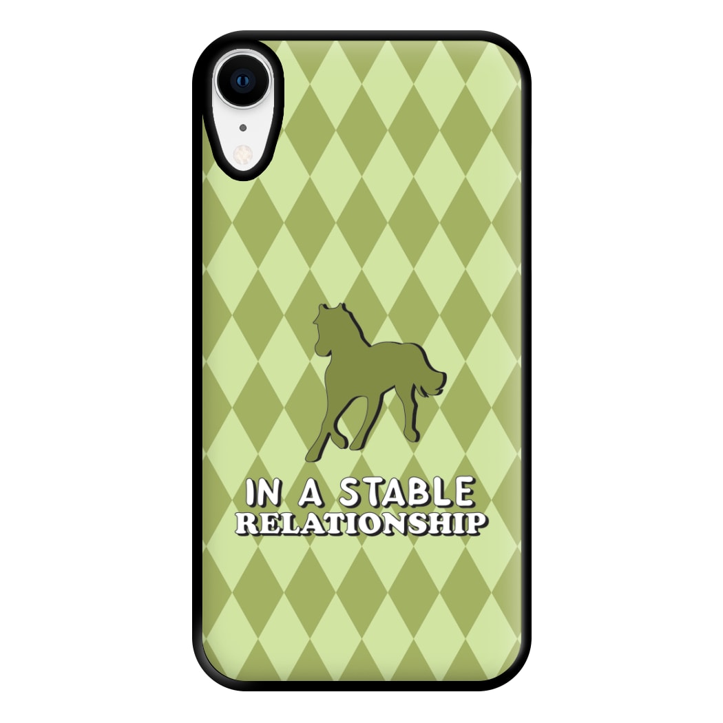 In A Stable Relationship - Horses Phone Case for iPhone XR