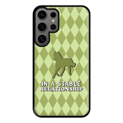 In A Stable Relationship - Horses Phone Case for Galaxy S24 Ultra