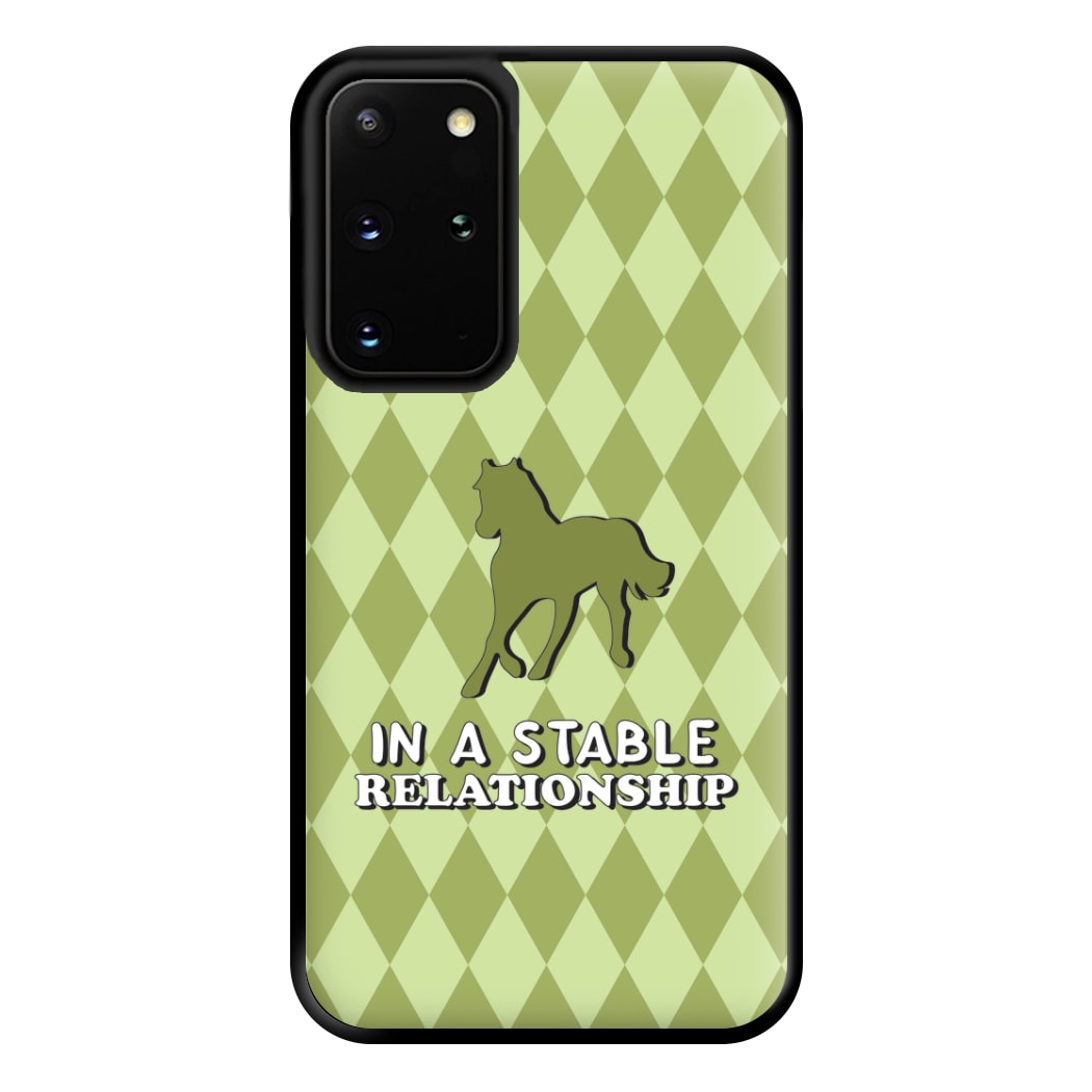 In A Stable Relationship - Horses Phone Case for Galaxy S20 Plus