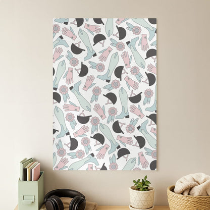 Clothing Patterns - Horses Poster