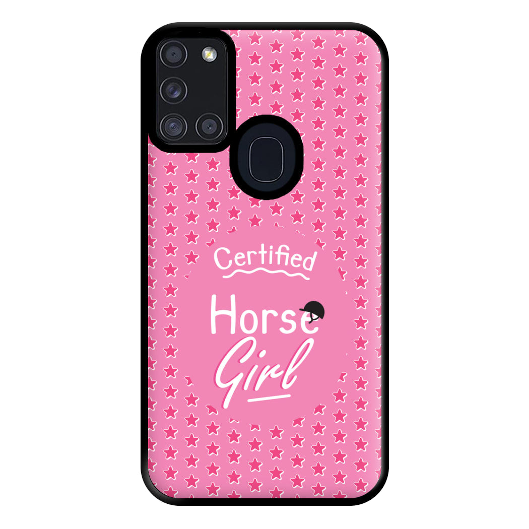 Certified Horse Girl - Horses Phone Case for Galaxy A21s