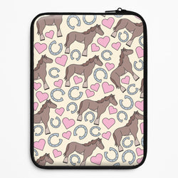 Horses And Horseshoes Pattern - Horses Universal Laptop Sleeve