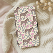 Horses And Horseshoes Pattern - Horses Flip / Wallet Phone Case 5