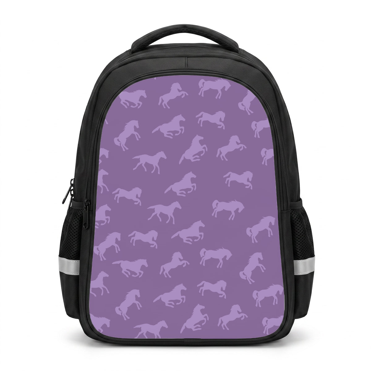 Purple Horse Pattern - Horses Backpack