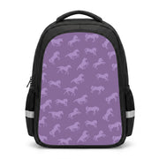 Purple Horse Pattern - Horses Backpack 1