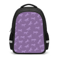 Purple Horse Pattern - Horses Backpack