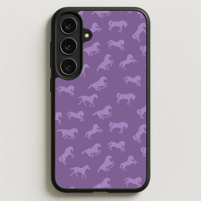 Purple Horse Pattern - Horses Phone Case for Galaxy S25FE