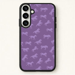 Purple Horse Pattern - Horses Phone Case for Galaxy S26