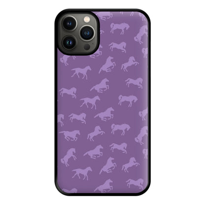 Purple Horse Pattern - Horses Phone Case for iPhone 13