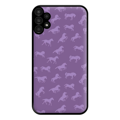 Purple Horse Pattern - Horses Phone Case for Galaxy A13