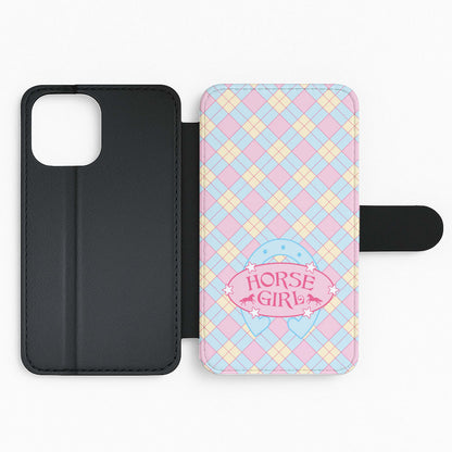Horse Girl - Horses Flip Phone Case