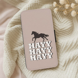 Hayy Hayy Hayy - Horses Wallet Phone Case