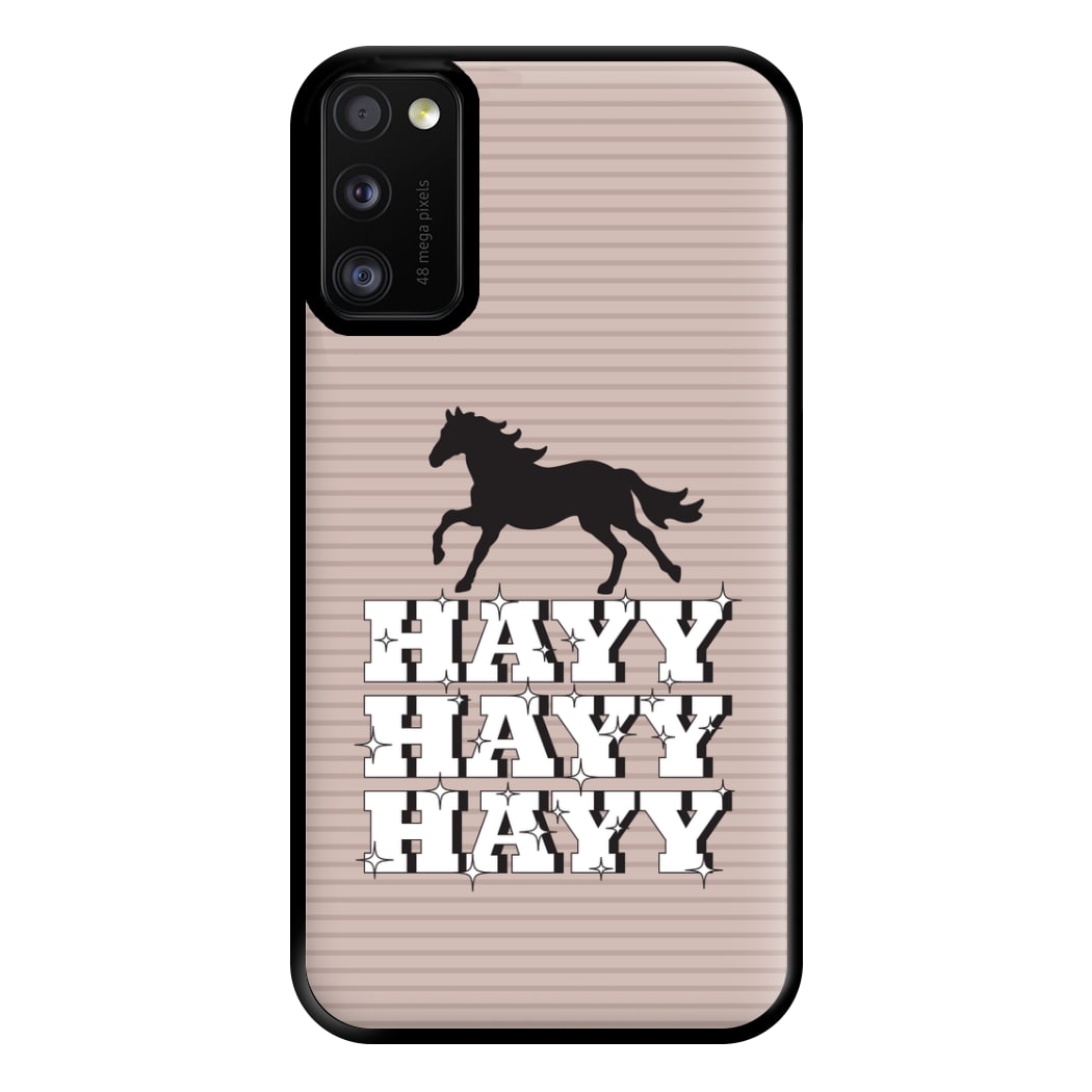 Hayy Hayy Hayy - Horses Phone Case for Galaxy A41