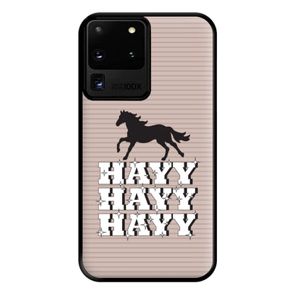 Hayy Hayy Hayy - Horses Phone Case for Galaxy S20 Ultra