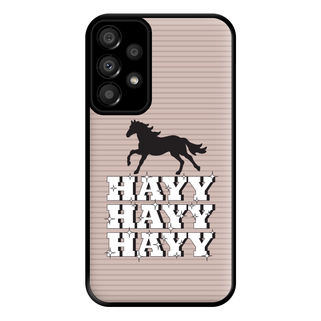 Hayy Hayy Hayy - Horses Phone Case for Galaxy A33