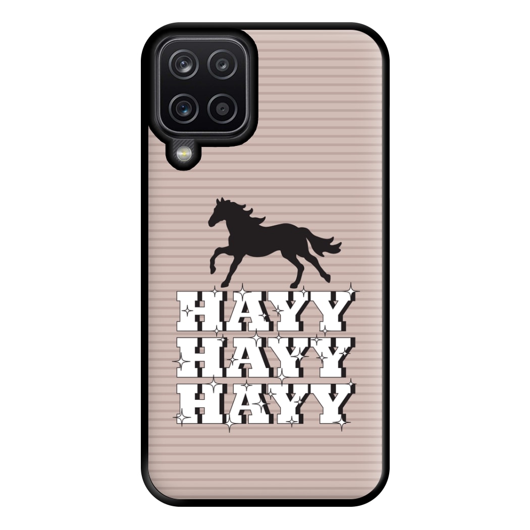 Hayy Hayy Hayy - Horses Phone Case for Galaxy A12