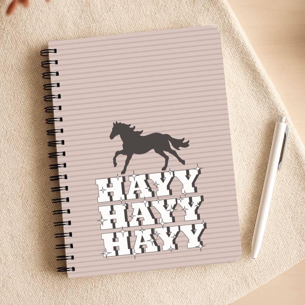 Hayy Hayy Hayy - Horses Notepad