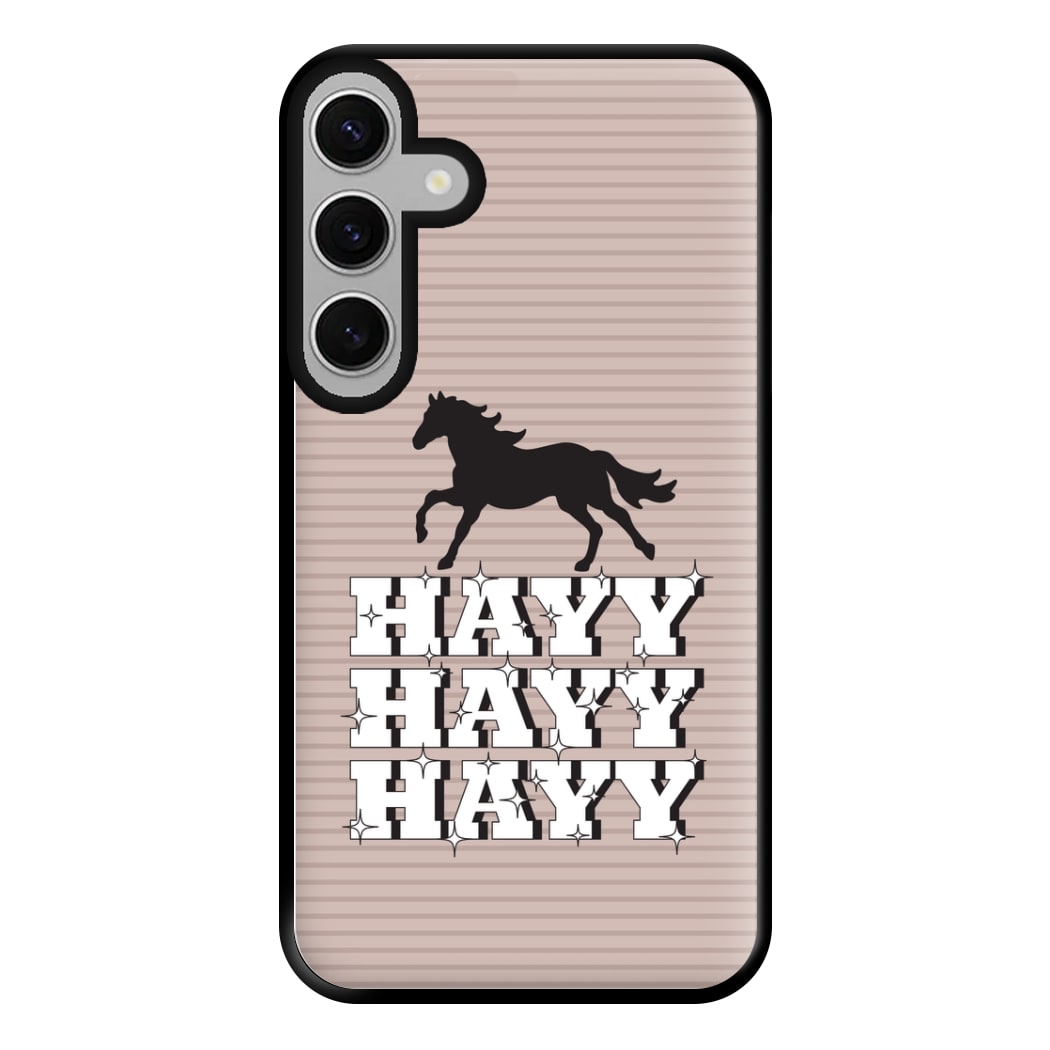 Hayy Hayy Hayy - Horses Phone Case for Galaxy S24FE