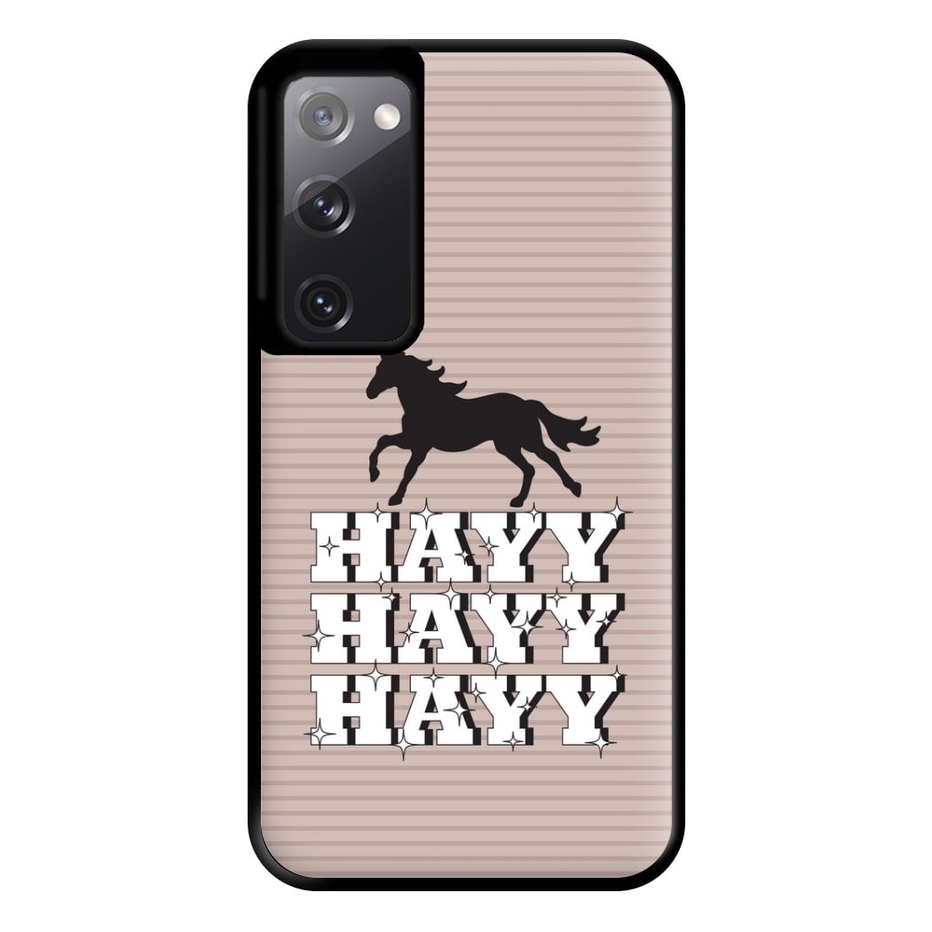 Hayy Hayy Hayy - Horses Phone Case for Galaxy S20FE