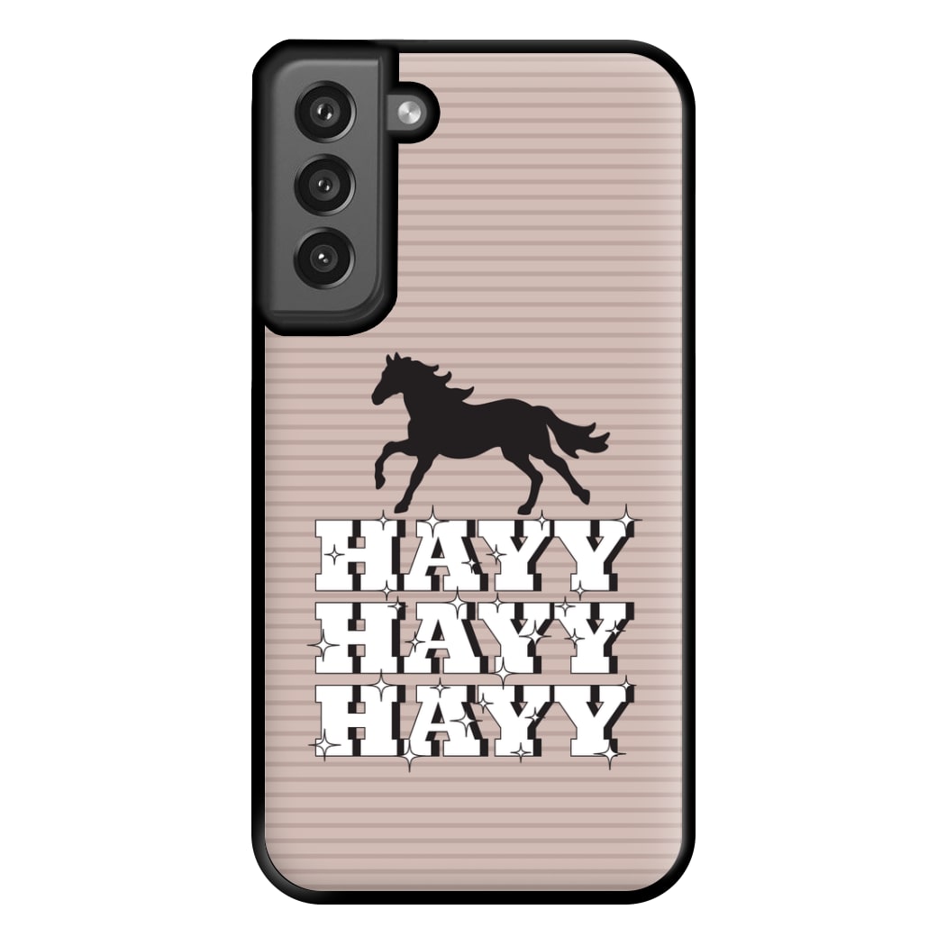 Hayy Hayy Hayy - Horses Phone Case for Galaxy S21FE