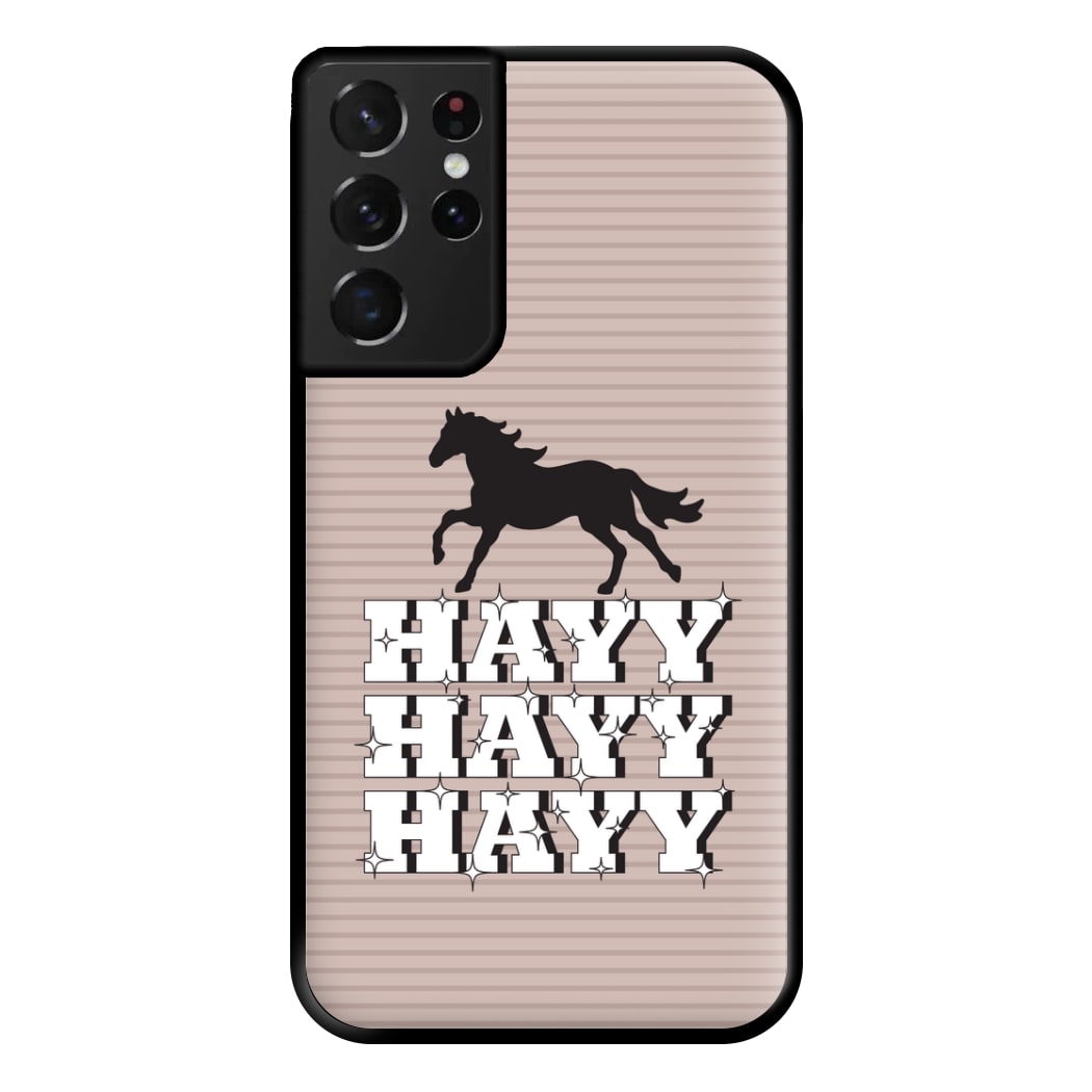 Hayy Hayy Hayy - Horses Phone Case for Galaxy S21 Ultra