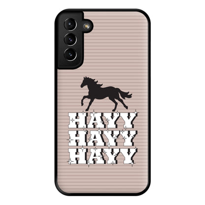 Hayy Hayy Hayy - Horses Phone Case for Galaxy S21 Plus