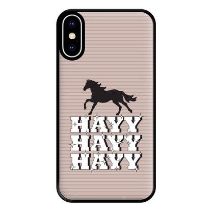 Hayy Hayy Hayy - Horses Phone Case for iPhone XS Max