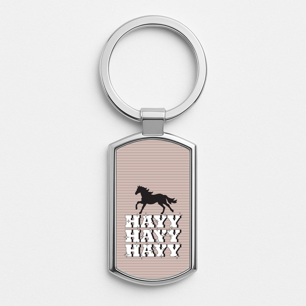 Hayy Hayy Hayy - Horses Luxury Keyring