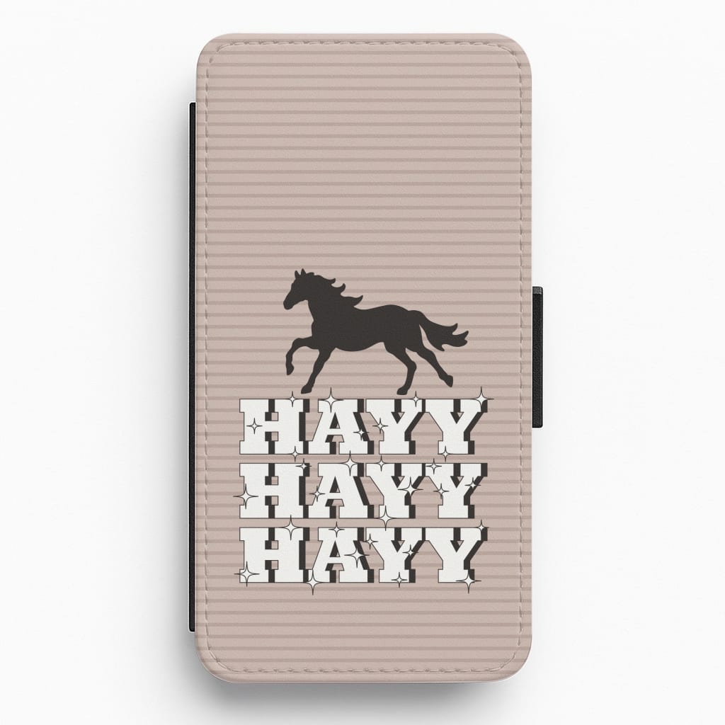 Hayy Hayy Hayy - Horses Flip / Wallet Phone Case