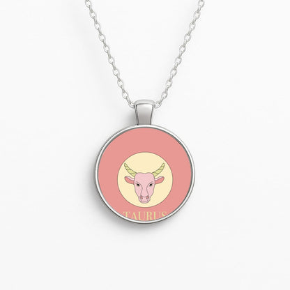 Taurus - Tarot Cards Circle Necklace