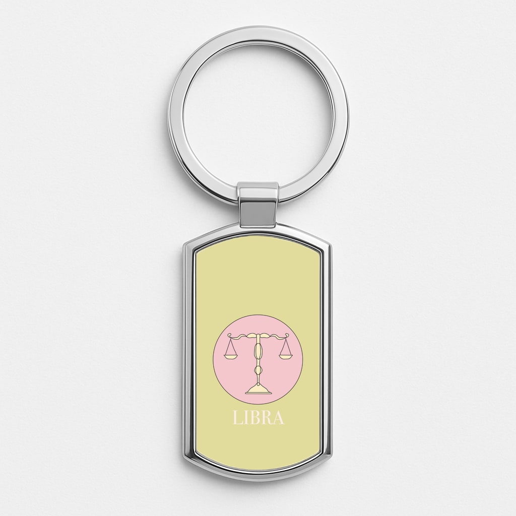 Libra - Tarot Cards Luxury Keyring