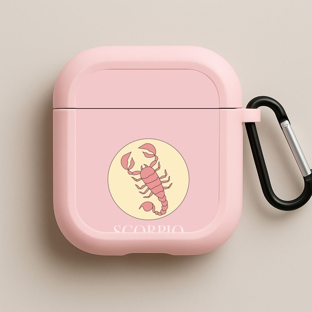 Scorpio - Tarot Cards Pink AirPods Case