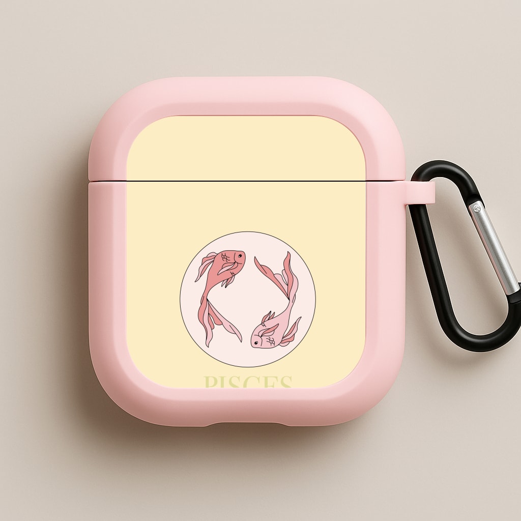 Pisces - Tarot Cards Pink AirPods Case
