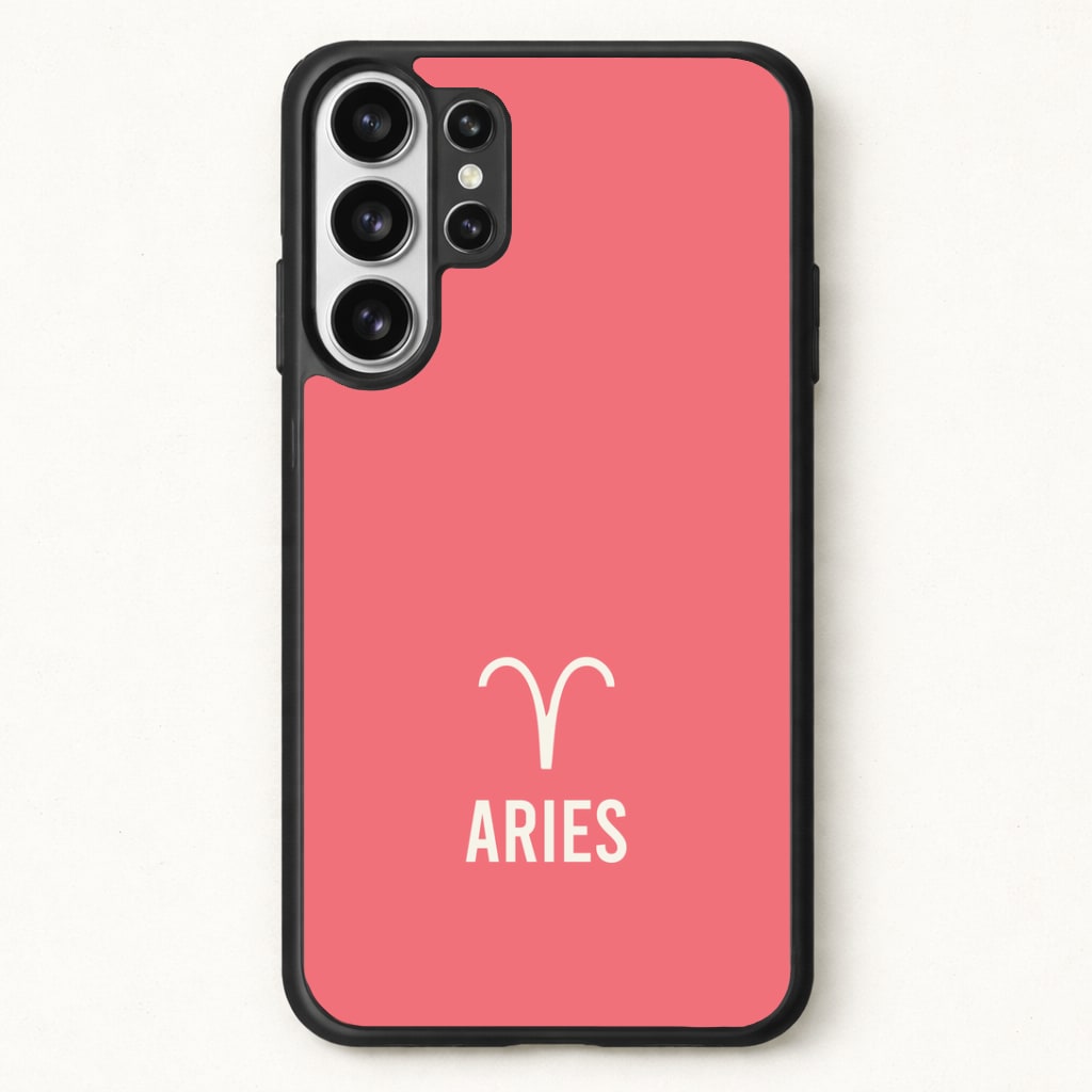 Aries Pastel Zodiac Phone Case for Galaxy S26 Ultra